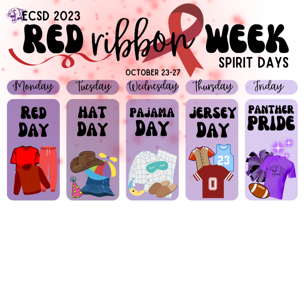 Red Ribbon Week-October 23rd-27th