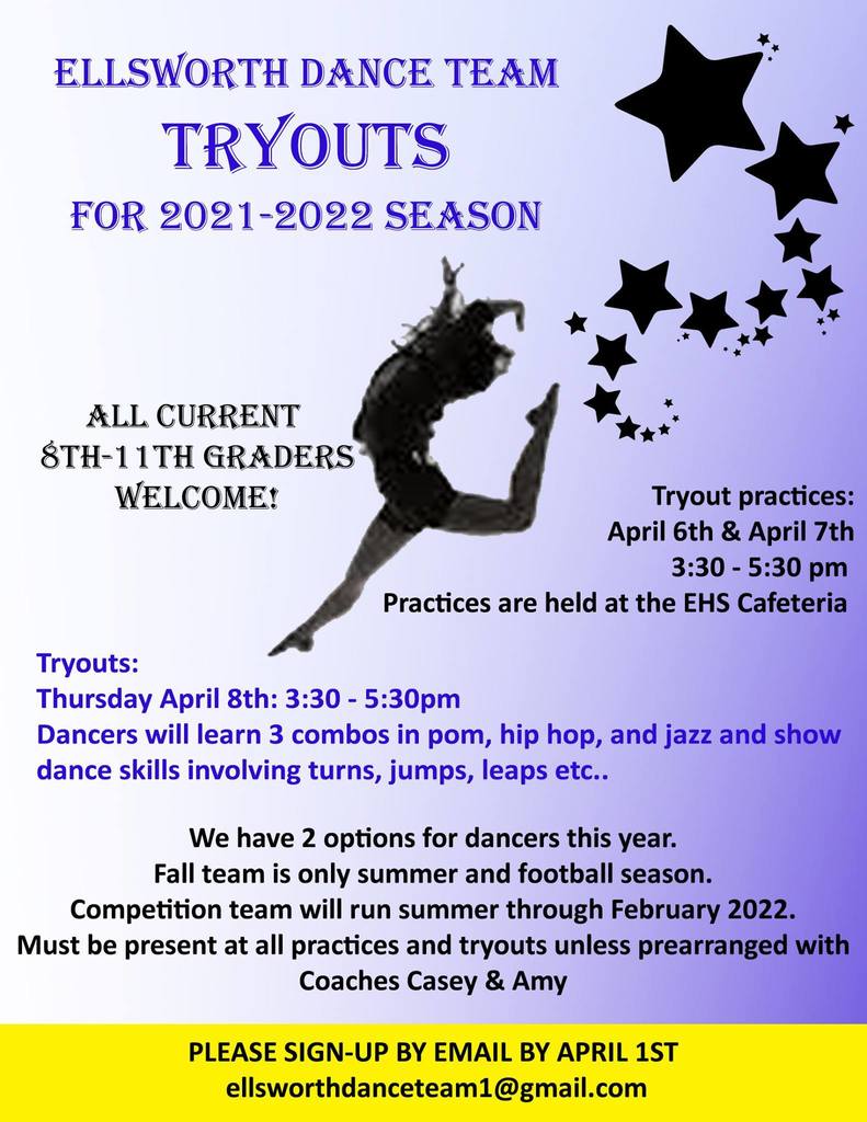 step team tryouts flyer