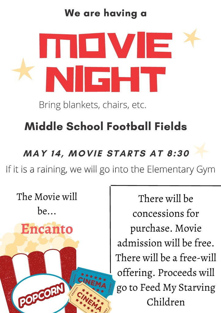 at the Middle School Football Fields on May 14th.
