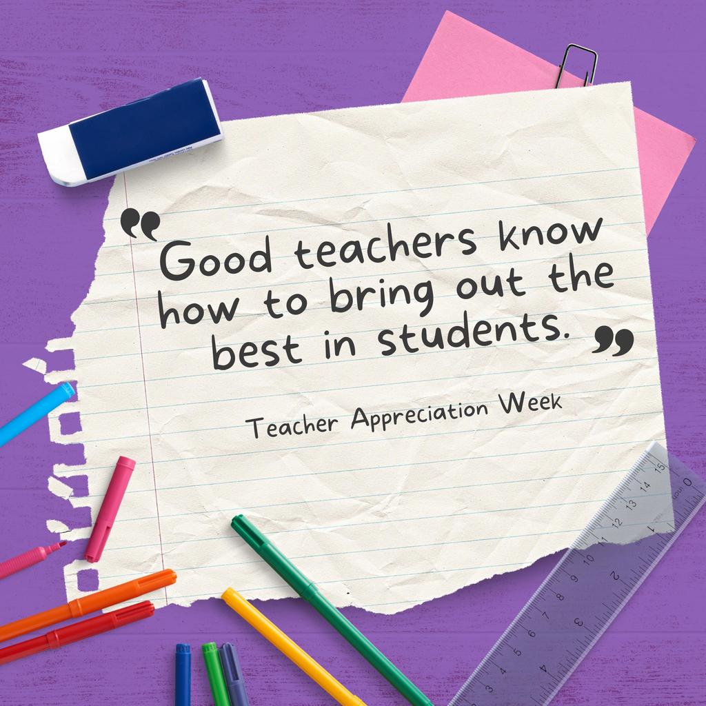 Good teachers know how to bring ou the best in students.