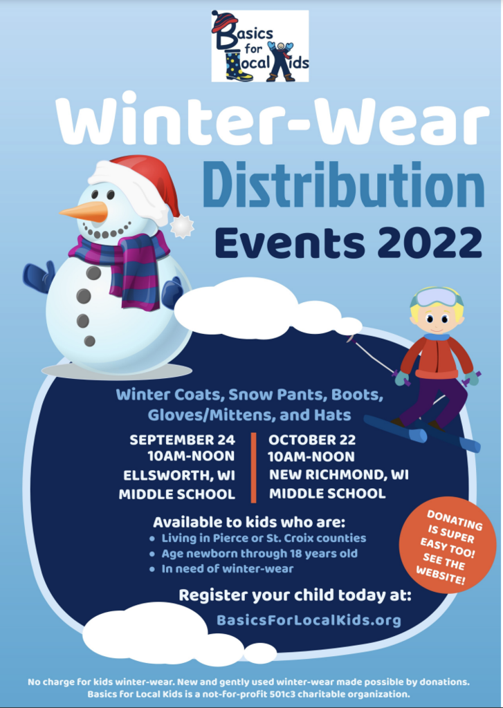 Basics for Local Kids distribution day is coming up. Please register your child(ren) at the link below. https://docs.google.com/forms/d/e/1FAIpQLSe8wmDiqIH1ruTnMlhHFbh9cErxJNbn-A9YdWke7uphijWmhQ/viewform