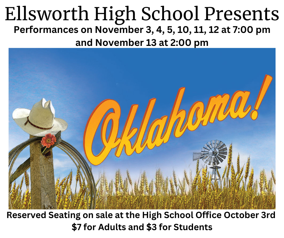 TICKETS GO ON SALE OCTOBER 3!!!! Reserved seating this year, so make sure and purchase your tickets early!!! $7 per adult $3 per student