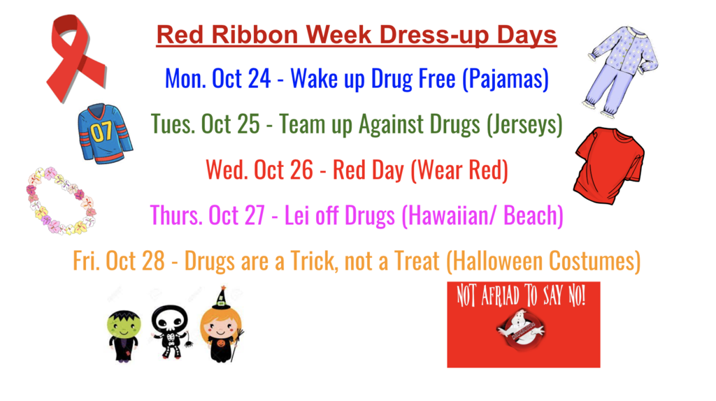 Red Ribbon Week Dress up Days