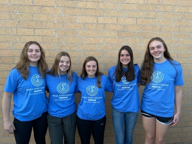 The HIgh School Music Department is so happy to announce and congratulate the following students who auditioned and were accepted into the prestigious WSMA WI State Honors Choirs and Band.  Members of the Honors Treble Choir are Macy Gutting, Betsy Foster, Maleah Petersen, Mya Petersen, and RaeAnna Smith.  Members of the Honors Mixed Choir are Joy Turvaville and Lander Levers.  The Member of the Honors Band is Elizabeth Paparelli.    This year, more than 1,400 students auditioned for the 428 positions in the five honors performing ensembles.  It is an esteemed honor to be chosen as one of Wisconsin’s finest high school musicians. The WSMA State Honors Music Project is nationally recognized as one of the finest opportunities for young people. Students selected for the WSMA State Honors Music Project participate in an intensive four-day summer camp in June and perform in Madison in late October as part of the Wisconsin State Music Conference.    Please say Congratulations to all of them as they walk through the halls.  They will be leaving Wednesday morning for Madison.  The concerts are Thursday evening.  