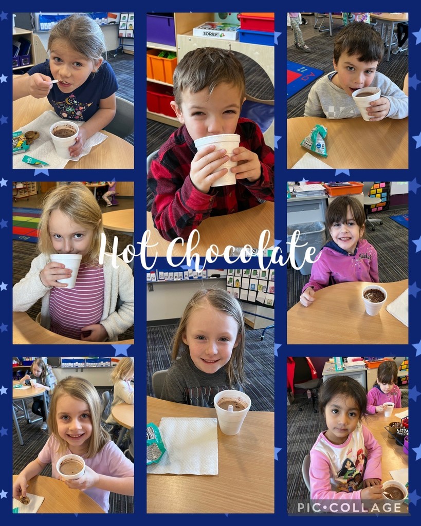 Kindergarten finished up the how to writing project about hot chocolate. They got to make and test out some hot chocolate during snack time.