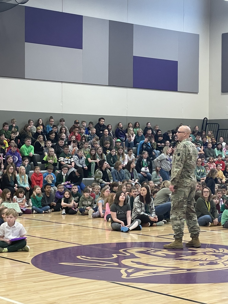 Colonial Marty Lepak spoke to EES students about our word of the month "Cooperation".